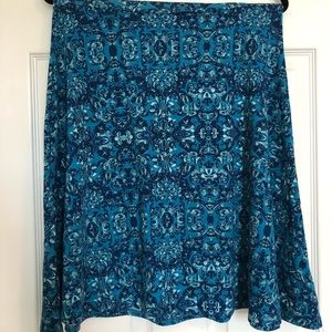 Lularoe Azure - Aqua, a-line Skirt